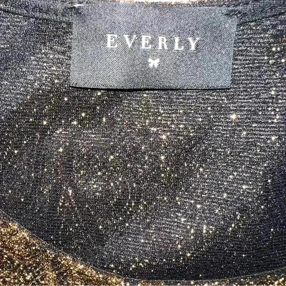 COPY - Everly size medium black and and gold sparkly dress - Picture 3 of 7